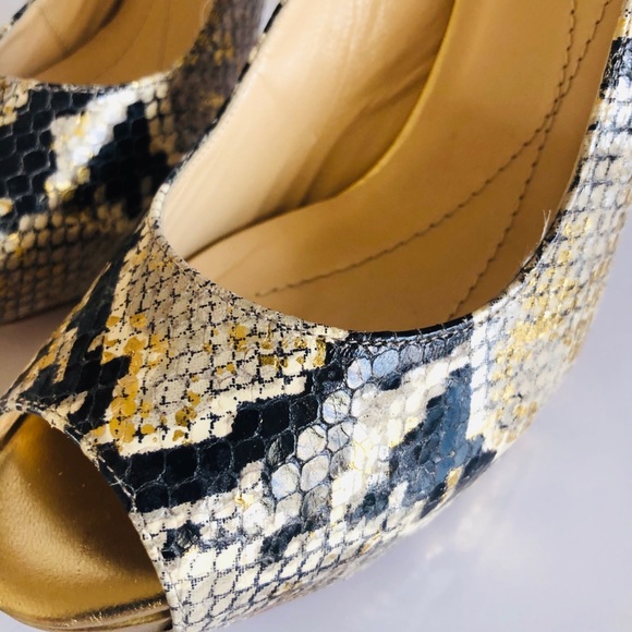 Kate Spade Peep Toe Python Heels - Picture 5 of 6